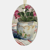 1790 Afrikaanse geweldplegingen in blauwe stip Keramisch Ornament (Links)