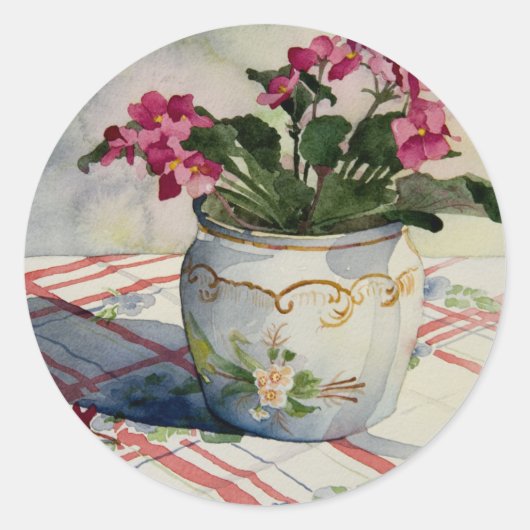 1790 Afrikaanse geweldplegingen in blauwe stip Ronde Sticker (Voorkant)