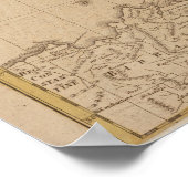 1790 Kaart van Italië Poster (Hoek)