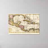 1790 Map of The West Indies by Dilly and Robinson Canvas Afdruk (Voorkant)