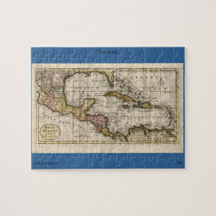 1790 Map of The West Indies by Dilly and Robinson Legpuzzel
