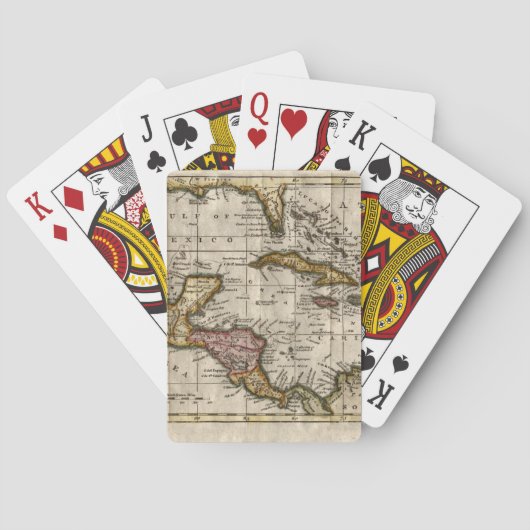 1790 Map of The West Indies by Dilly and Robinson Pokerkaarten (Achterkant)