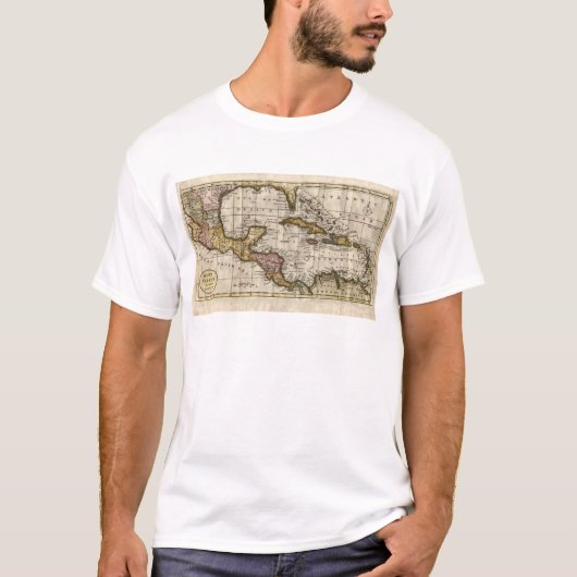 1790 Map of The West Indies by Dilly and Robinson T-shirt (Voorkant)