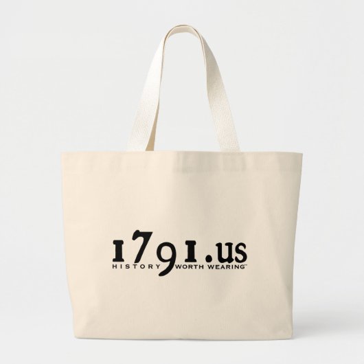 1791.US-logo Grote Tote Bag (Voorkant)