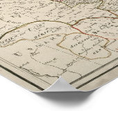 1792 Kaart van het Russische Rijk Poster (Hoek)