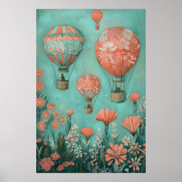 1792 zwevende luchtballonnen poster