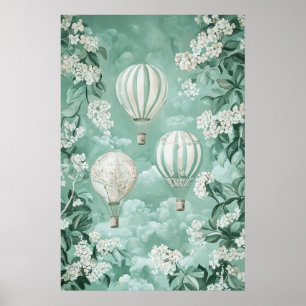 1793 zwevende luchtballonnen poster