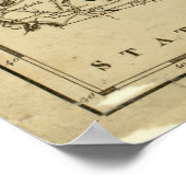 1794 Kaart van New Hampshire Poster (Hoek)