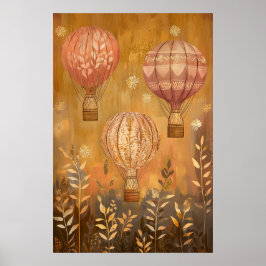 1794 zwevende luchtballonnen poster