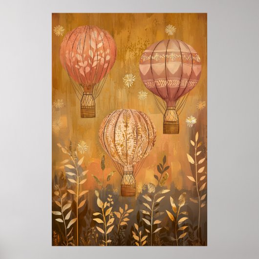 1794 zwevende luchtballonnen poster (Voorkant)