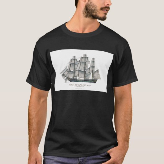 1796 HMS Enterprise art T-shirt (Voorkant)