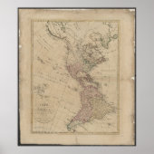 1796 North & South America Map from Germany Poster (Voorkant)