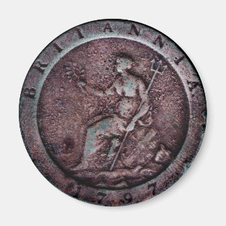 1797 Britse "cartwheel" penny magneet