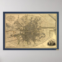 1797 Map of Dublin Ireland