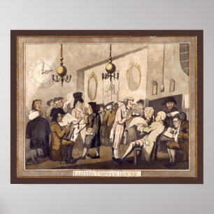 1798 Lloyd's Coffee House van G. Woodward (Afdruk) Poster