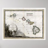 1798 Map Le Isole di Sandwich Poster (Voorkant)