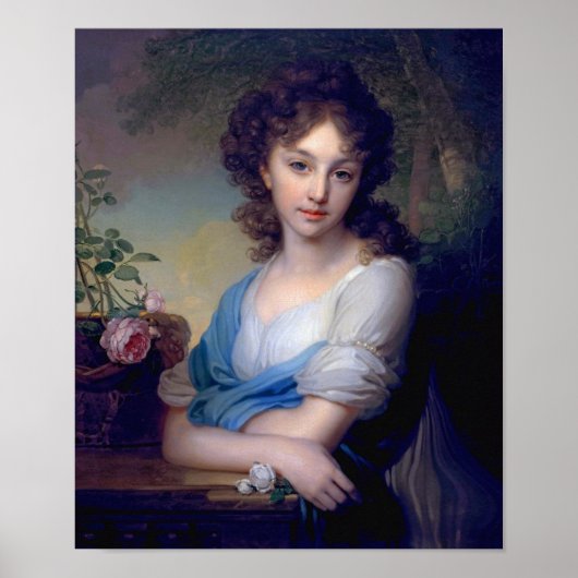 1799 - Portret van Elena Alexandrovna Naryshkina Poster (Voorkant)