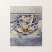 1799 Teacup op Linen Legpuzzel (Verticaal)