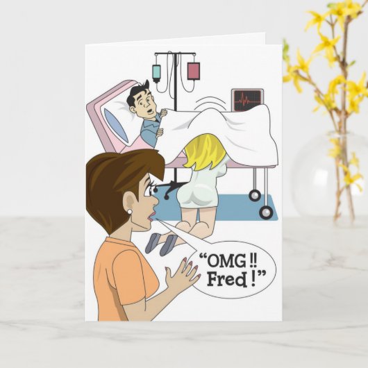 #179 word goed Hoofdverpleger Kaart (Gele Bloem)