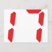 17 17 digitale alarmklok briefkaart (Voorkant)