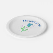 17,8 cm Rond papieren bordje (Gekanteld)