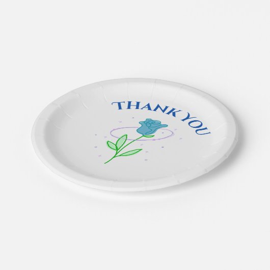 17,8 cm Rond papieren bordje (Gekanteld)