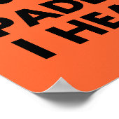 $17,95 Paddle Sneller ik hoor Banjos Poster (Hoek)