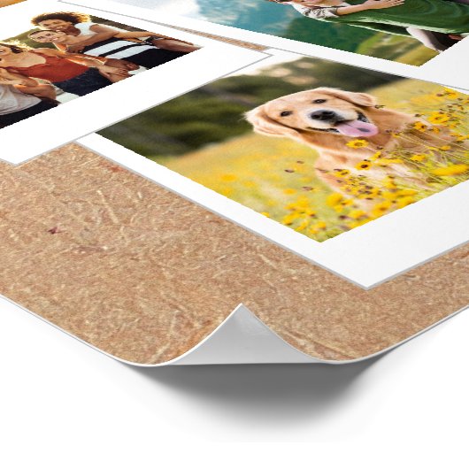 17 Afbeelding plakboek gepersonaliseerde fotocolla Poster (Hoek)
