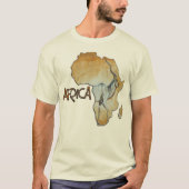 17 Afrikaanse kaart T-shirt (Voorkant)