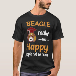 17 Beagle maak me gelukkig T-shirt