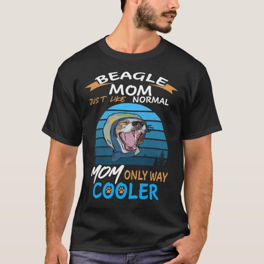 17 Beagle Mom Cooler T-shirt (Voorkant)