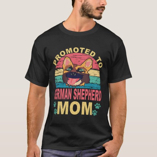 17 Bevorderd tot Duitse Herdersmoeder Duitse Herde T-shirt (Voorkant)
