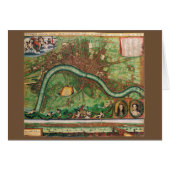 17 Century Antiek London Street Map (Voorkant Horizontaal)