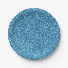 17 Cool Blue Glitter Print Sparkles Party Supplies Papieren Bordje