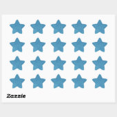 17 Cool Blue Glitter Print Sparkles Star Ster Sticker (Vel)