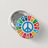 17 Doelstellingen voor duurzame ontwikkeling van h Ronde Button 3,2 Cm (Voorkant /achterkant)