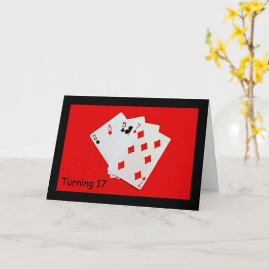 17 draaien is een grote deal! kaart (Gele Bloem)