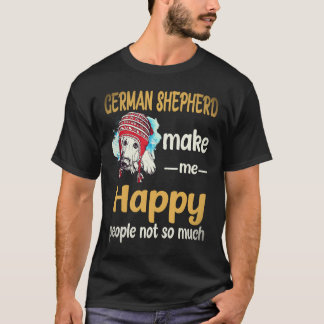 17 Duitse Herders maken me gelukkig Mensen niet zo T-shirt