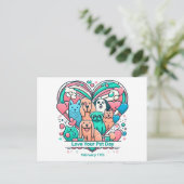 17 feb hou van je huisdier dag briefkaart (Staand voorkant)