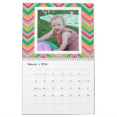 17 Foto collage met kleurrijke patronen Kalender (Feb 2026)