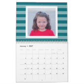 17 foto collage met kleurrijke patronen kalender (Jan 2027)