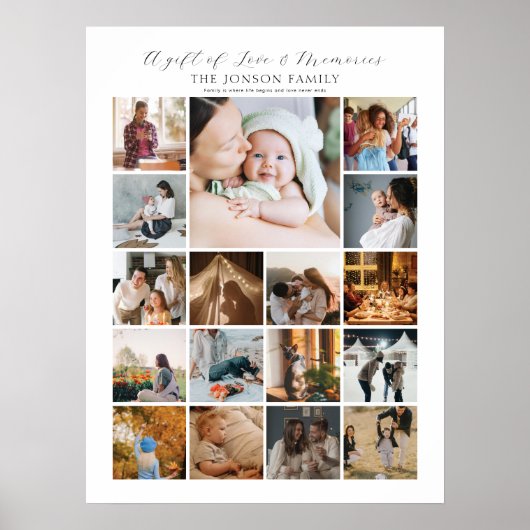 17 Foto Collage Poster (Voorkant)