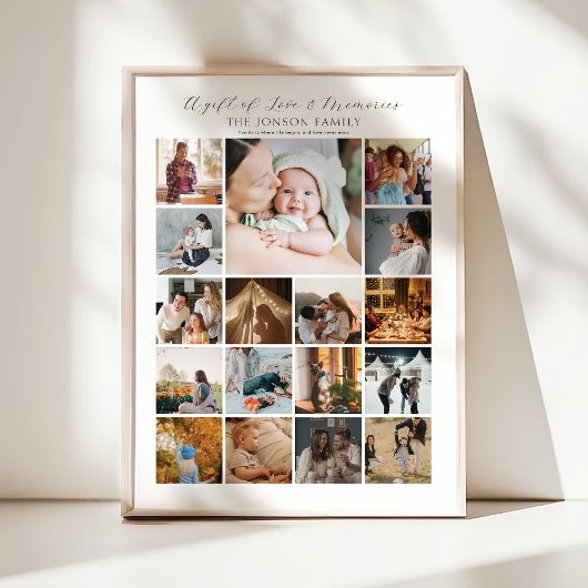 17 Foto Collage Poster