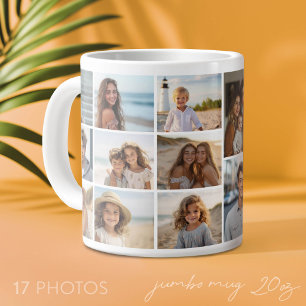 17 Foto Collage Raster - Mod Wit Minimaal Grote Koffiekop