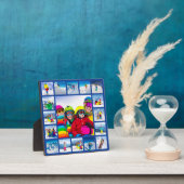 17 Foto-rastercollageontwerp Donkerblauw Fotoplaat (Insitu)