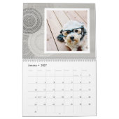 17 foto sjabloon met moderne patronen kalender (Jan 2027)