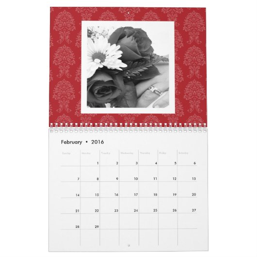 17 Fotocollage en Damaspatronen Kalender (Feb 2016)