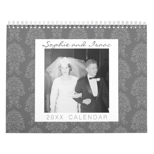 17 Fotocollage en Damaspatronen Kalender (Hoes)