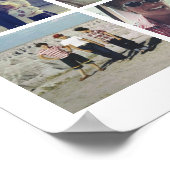 17 Fotocollage en tekst - Kan wit bewerken Poster (Hoek)
