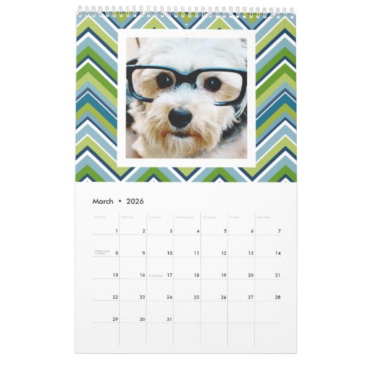 17 Fotocollage - kleurrijke patronen - Familie Kalender (Mar 2026)